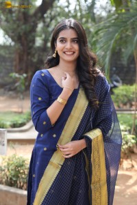 actress Gouri Priya looking pretty in a blue salwar