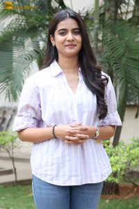 tollywood actress sri gouri priya beautiful in a white shirt and blue denim jeans