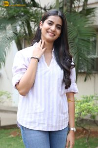 tollywood actress sri gouri priya beautiful in a white shirt and blue denim jeans
