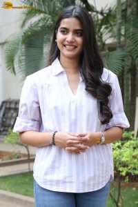 tollywood actress sri gouri priya beautiful in a white shirt and blue denim jeans