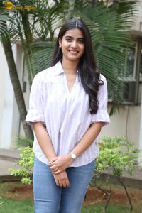 tollywood actress sri gouri priya beautiful in a white shirt and blue denim jeans