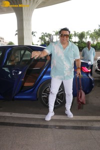 Bollywood star Govinda spotted with his family at Mumbai Airport