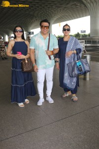 Bollywood star Govinda spotted with his family at Mumbai Airport