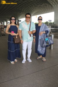 Bollywood star Govinda spotted with his family at Mumbai Airport
