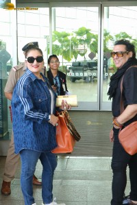 Govinda spotted with his wife Sunita Ahuja at Mumbai Airport on November 5, 2022