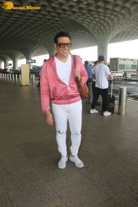 Bollywood comedy star hero Govinda spotted at Mumbai Airport