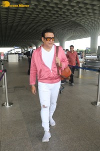 Bollywood comedy star hero Govinda spotted at Mumbai Airport