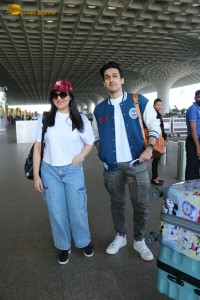 Bollywood Star Govinda’s children Tina Ahuja and Yashvardhan Ahuja spotted in Mumbai