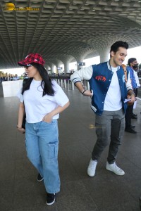 Bollywood Star Govinda’s children Tina Ahuja and Yashvardhan Ahuja spotted in Mumbai