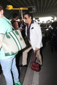 Govinda and Sunita Ahuja at Airport on March 5, 2022