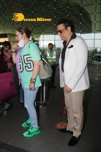 Govinda and Sunita Ahuja at Airport on March 5, 2022