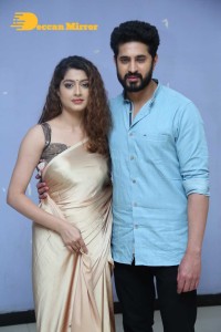 Telugu Movie Grey Press Meet attended by cast Ali Reza, Aravind Krishna, and Urvashi Rai
