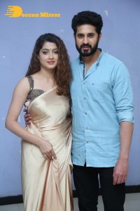 Telugu Movie Grey Press Meet attended by cast Ali Reza, Aravind Krishna, and Urvashi Rai