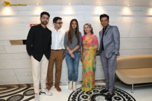Gulmohar Press Conference attended by Sharmila Tagore, Simran and Manoj Bajpayee