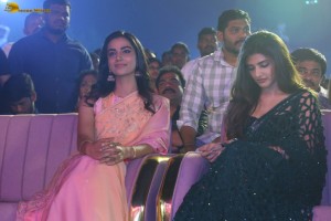 Guntur Kaaram Pre-Release Function attended by Mahesh Babu, Sreeleela, Meenakshi Chaudhary, Trivikram Srinivas, Thaman, Dil Raju, and others