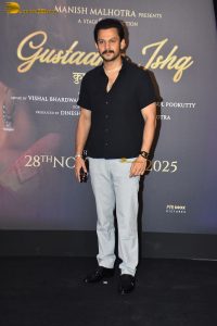 Gustaakh Ishq Screening attended by Vijay Varma, Fatim Sana Shaikh, Kajol, Disha Patani, Shriya, Mouni Roy, Rekha, and others