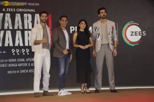 Gyaarah Gyaarah Trailer Launch attended by Kritika Kamra, Dhairya Karwa, and Raghav Juyal