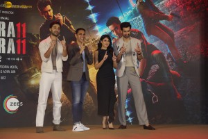 Gyaarah Gyaarah Trailer Launch attended by Kritika Kamra, Dhairya Karwa, and Raghav Juyal
