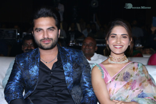 HIT Movie Prerelease Event attended by Ruhani Sharma, Vishwak Sen, Anushka and Rajamouli