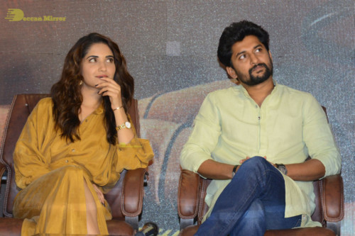 Telugu Movie HIT cast and crew Press Meet attended by Ruhani Sharma, Vishwak Sen and Nani