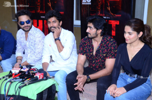 HIT Movie Success Celebrations attended by Ruhani Sharma and Vishwak