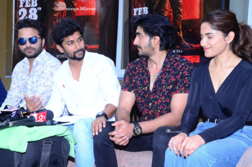 HIT Movie Success Celebrations attended by Ruhani Sharma and Vishwak