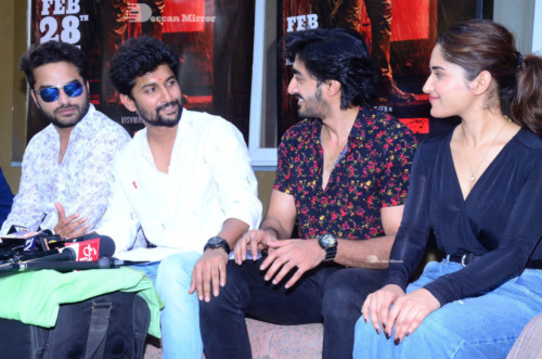 HIT Movie Success Celebrations attended by Ruhani Sharma and Vishwak