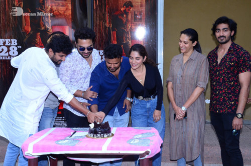 HIT Movie Success Celebrations attended by Ruhani Sharma and Vishwak