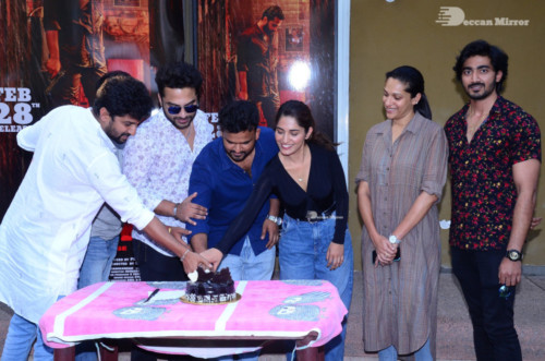 HIT Movie Success Celebrations attended by Ruhani Sharma and Vishwak