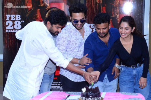 HIT Movie Success Celebrations attended by Ruhani Sharma and Vishwak