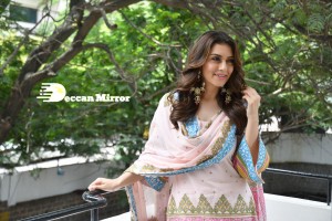 Actress Hansika Motwani smilingly poses for pictures