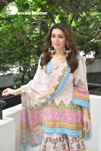 Actress Hansika Motwani smilingly poses for pictures
