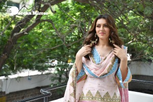 Actress Hansika Motwani smilingly poses for pictures