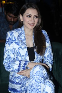 actress Hansika Motwani latest photoshoot in a light blue suit