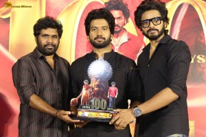 Hanuman 100 Days Celebrations attended by Teja Sajja, Prasanth Varma, and other cast and crew