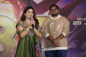 Hanuman 3D Press Meet attended by Teja Sajja, Amritha Aiyer, and Sai Dharam Tej