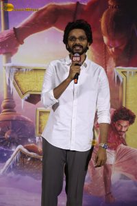 Hanuman 3D Press Meet attended by Teja Sajja, Amritha Aiyer, and Sai Dharam Tej