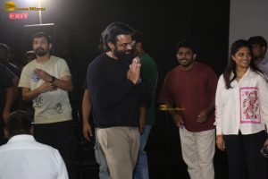 Hanuman 3D Press Meet attended by Teja Sajja, Amritha Aiyer, and Sai Dharam Tej