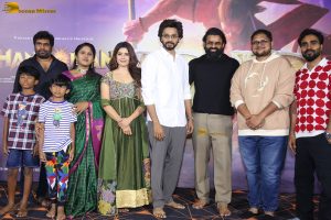Hanuman 3D Press Meet attended by Teja Sajja, Amritha Aiyer, and Sai Dharam Tej