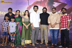 Hanuman 3D Press Meet attended by Teja Sajja, Amritha Aiyer, and Sai Dharam Tej