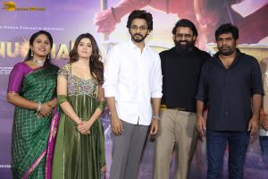 Hanuman 3D Press Meet attended by Teja Sajja, Amritha Aiyer, and Sai Dharam Tej