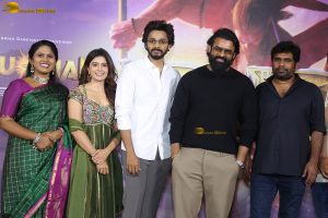 Hanuman 3D Press Meet attended by Teja Sajja, Amritha Aiyer, and Sai Dharam Tej