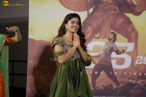 Hanuman 3D Press Meet attended by Teja Sajja, Amritha Aiyer, and Sai Dharam Tej