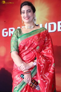 Hanuman Gratitude Meet attended by Teja Sajja, Amritha Aiyer, and Varalaxmi Sarathkumar