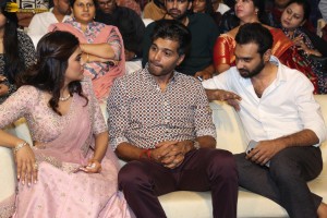 Hanuman Pre-Release Function attended by Teja Sajja, Amritha Aiyer, Varalaxmi Sarathkumar, and Chiranjeevi