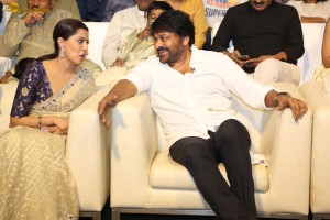 Hanuman Pre-Release Function attended by Teja Sajja, Amritha Aiyer, Varalaxmi Sarathkumar, and Chiranjeevi