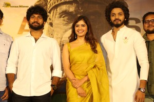 Hanuman Teaser Launch attended by Amritha Aiyer and Teja Sajja