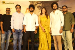 Hanuman Teaser Launch attended by Amritha Aiyer and Teja Sajja