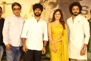 Hanuman Teaser Launch attended by Amritha Aiyer and Teja Sajja