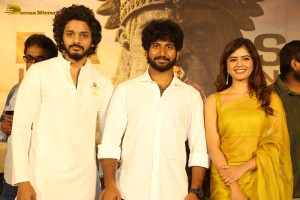 Hanuman Teaser Launch attended by Amritha Aiyer and Teja Sajja